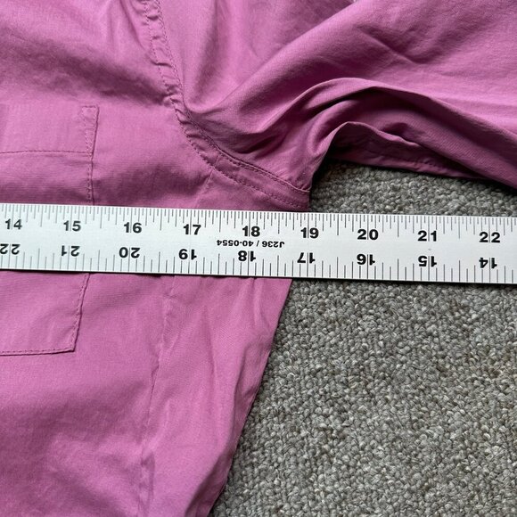 Alder Apparel Technical Hiking Travel Outdoor Vented Button Down Pink Sz XS - Picture 2 of 5